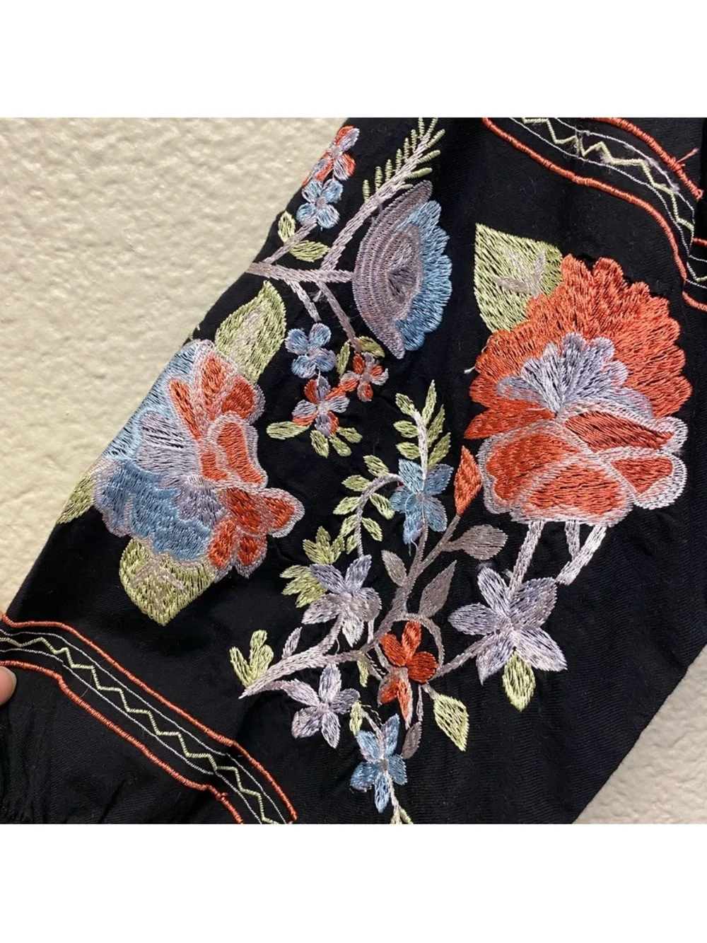 Free People, Fleur Du Jour, Off-Shoulder Embroidered Mini Dress - Picture 6 of 7
